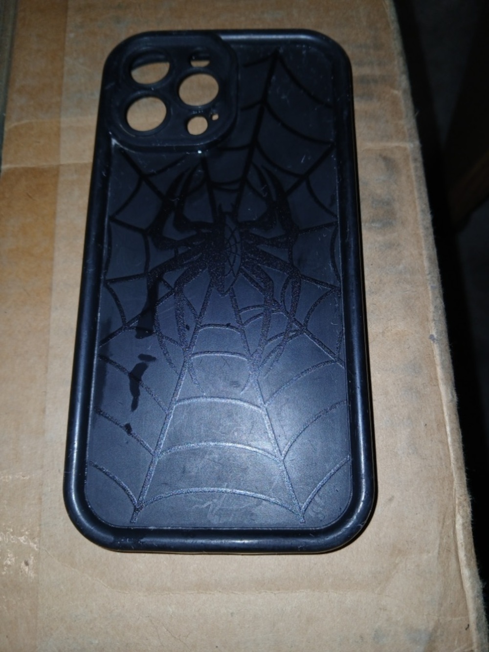 Casetify Spider-Man iPhone 6.7in Case Black Silicone